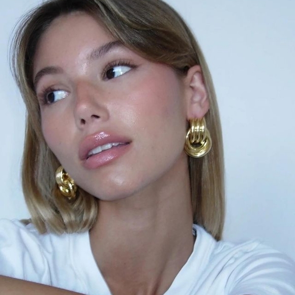 Nwt Non Tarnish knot earrings Heaven Mayhem Inspired - Picture 4 of 6